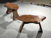 Pair of Sculptural Low Tables