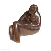 Mother and Child Pottery Sculpture