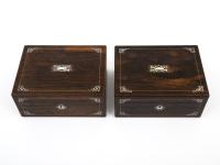 Antique Rosewood Sewing Boxes
