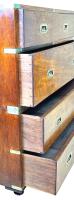 Mahogany & Camphor Military Campaign Chest Of Drawers