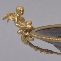 Napoleon III Gilt-Bronze and Agate Glass Tazza