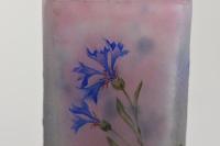 Daum Cornflowers or Bleuets vase
