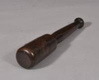 S/5479 Antique Treen Early 19th Century Burr Yew Wood Fleam Mallet
