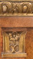Regency Period Parcel Gilt and Amboyna Breakfront Side Cabinet