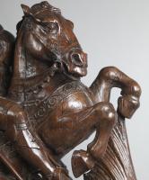 Nineteenth Century oak carving of St. George and Dragon