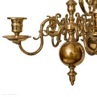 Late 19th Century Dutch Brass Chandeliers