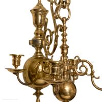 Late 19th Century Dutch Brass Chandeliers