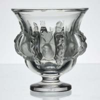 Mid 20th Century Satin Glass "Dampierre Vase" by Marc Lalique