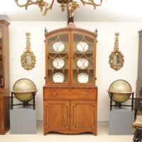 Elegant 18th Century Hepplewhite Period Secretaire Bookcase