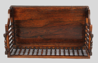 Early 19th century rosewood book-carrier