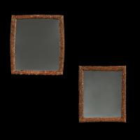 A Matched Pair of Rustic Twig Mirrors