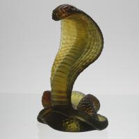 Limited Edition Contemporary Glass Sculpture entitled "Rearing Cobra" by Daum