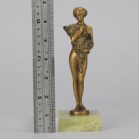 Early 20th Century Art Deco Cold Bronze entitled "The Bouquet" by Joseph Lorenzl