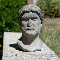 Mid Century Stone Bust of Brutus