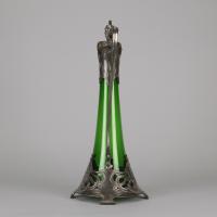 Early 20th Century Iridescent Glass Art Nouveau Decanter by WMF