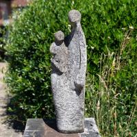 Mid Century Mother and Child Stone Sculpture