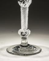 Air twist composite stem wine glass