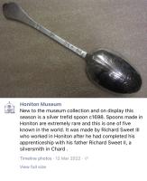 Richard Sweet Honiton lace back spoon