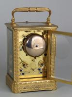 Bourdin grande sonnerie carriage clock backplate