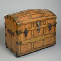 George III Leather Travelling Trunk