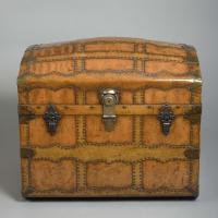 George III Leather Travelling Trunk