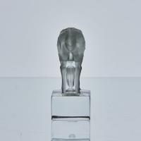 20th Century Frosted Crystal Glass Study entitled "Daim" by Marc Lalique