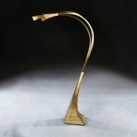 Mid 20th Century Italian Brass Three Arm Floor Lamp 1960