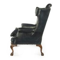 Victorian walnut wing arm chair