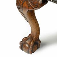 Victorian walnut wing arm chair