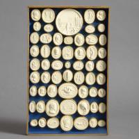 Set of Plaster Intaglios in Wood Trays