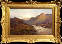 A Selkirk Valley by Alfred de Bréanski Snr (British 1852–1928)