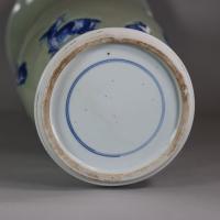 base of celadon Kangxi vase