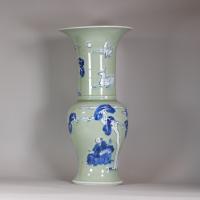 alternative angle of Chinese celadon yenyen vase