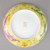 Chinese imperial porcelain large saucer dish