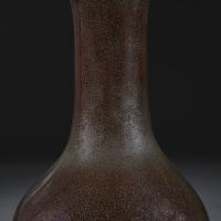 Chinese Tenmoku Glaze Vase as a Lamp