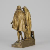 Early 20th Century Cold-Painted Bronze entitled "Marriage" by Franz Bergman