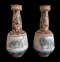 Pair of Doulton Lambeth Vases