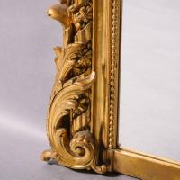 Napoleon III Giltwood and Gilt-Gesso Overmantel Mirror