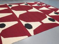 Striking Contemporary Arts and Crafts Design Flatweave Rug