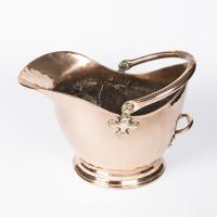 Copper coal scuttle by The Army & Navy Stores, London