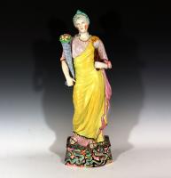 Large Staffordshire Pearlware Pottery Figure of Ceres or Plenty, Circa 1815