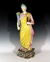 Large Staffordshire Pearlware Pottery Figure of Ceres or Plenty, Circa 1815