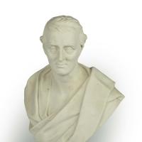 Carrera marble bust of the Duke of Wellington