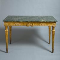 Pair of Roman Gilt-Wood Side Tables
