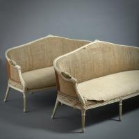 Pair Of George III Sofas Attributed To John Linnell