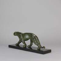 Early 20th Century Art Deco Bronze Sculpture entitled "Panther" by Irenee Rochard