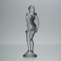 20th Century Glass Car Mascot entitled "Femme Car Mascot" by Marc Lalique