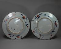 Reverse of Chinese Imari plates