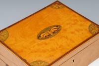 Regency Satinwood Inlaid Writing Box