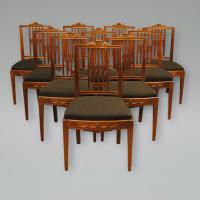 Ten 19th Century Dutch Mahogany Chairs